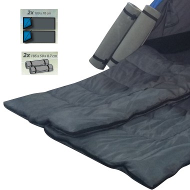 Camping Zelt FESTIVAL 205 x 150 x 105 cm, Polyester, inkl. 2 Schlafsäcke und 2 Isomatten, 66610